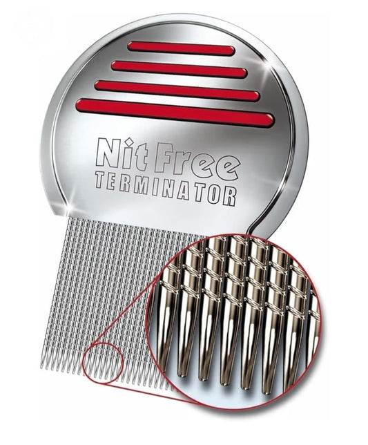 Stainless Steel Lice Treatment for Head Egg Removal Comb (Pack of 1)